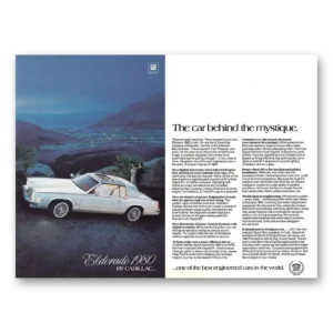 1979 Cadillac Eldorado Print Ad | Car Behind Mystique