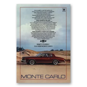 1979 Chevrolet Monte Carlo Print Ad | Fancy Yourself