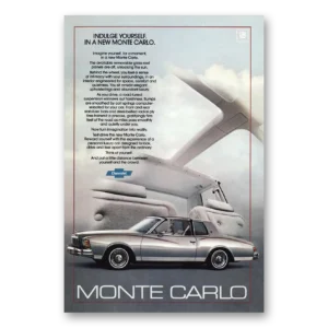 1979 Chevrolet Monte Carlo Print Ad | Indulge Yourself