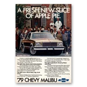 1978 Chevrolet Malibu Print Ad | Apple Pie