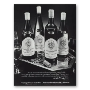 1979 Christian Brothers Print Ad | Napa Valley
