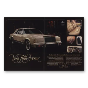 1979 Chrysler New Yorker Print Ad | Fifth Avenue