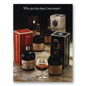 1979 Courvoisier Print Ad | Why Give Less