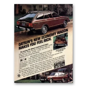 1979 Datsun 210 Print Ad | Feel Rich