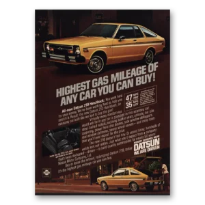 1979 Datsun 210 Print Ad | B210 Hatchback