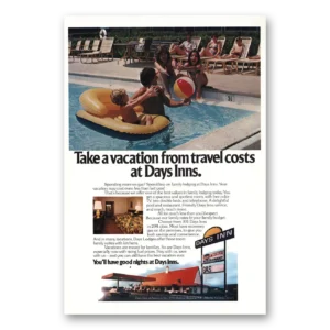 1979 Days Inn Print Ad | Takevacation From Travel Costs