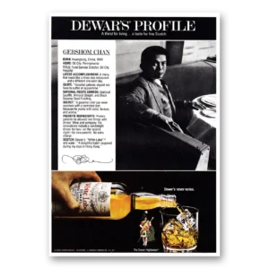 1979 Dewars White Label Print Ad | Gershom Chan