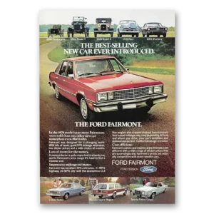 1979 Ford Fairmont Print Ad | Quadricycle Model