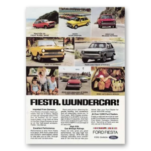 1978 Ford Fiesta Print Ad | Wundercar