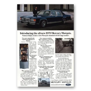 1978 Mercury Marquis Print Ad | Science Helps Create