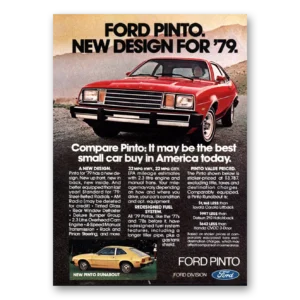 1979 Ford Pinto Print Ad | New Design