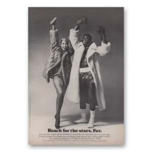 1979 American Fur Industry Print Ad | Stars Boxer