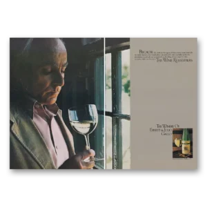 1979 Ernest & Julio Gallo Print Ad | Delicate Bouquet