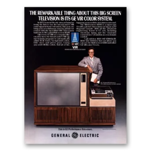 1979 General Electric Television Print Ad | Television Ge