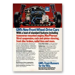 1979 General Motors Print Ad | Front Wheel Drive