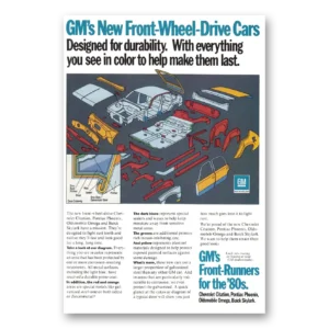 1979 General Motors Print Ad | Front Wheel Drive