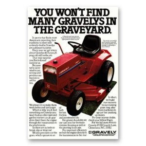 1979 Gravely Tractors Print Ad | Gravelys Graveyard