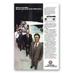 1979 Gulf Oil Print Ad | Gulf Van Pooling