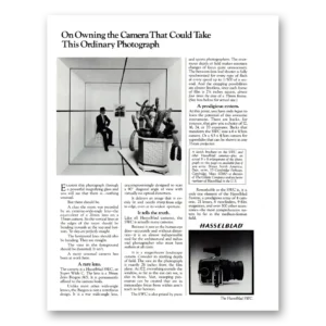 1979 Hasselblad Print Ad | This Ordinary Photograph