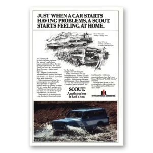 1979 International Harvester Scout Print Ad | Car Starts