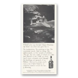 1979 Jack Daniels Print Ad | No Loudspeakers
