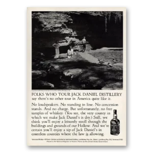 1979 Jack Daniels Print Ad | Folks Who Tour