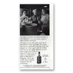 1979 Jack Daniels Print Ad | Ruth Daniels Lemonade