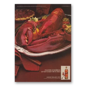 1979 Johnnie Walker Red Label Print Ad | Red Lobster