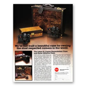 1979 Leica Cameras Print Ad | Aztec