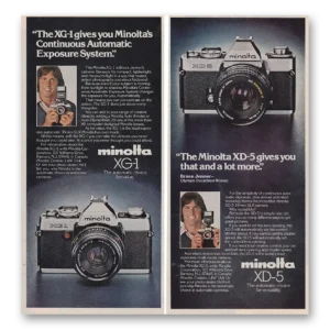 1979 Minolta Camera Print Ad | Bruce Jenner