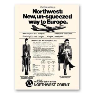 1979 Northwest Orient Airlines Print Ad | Un Squeezed