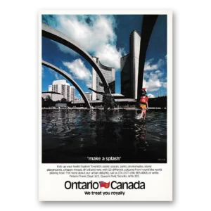 1979 Ontario Canada Print Ad | Make Splash
