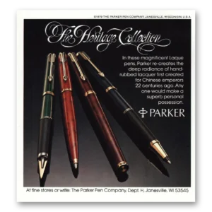 1979 Parker Pens Print Ad | Heritage Collection