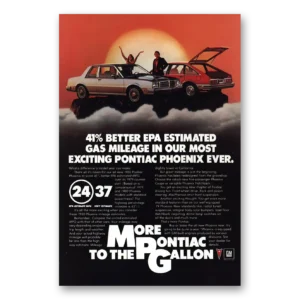 1979 Pontiac Phoenix Print Ad | Gas Mileage