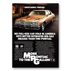 1979 Pontiac Catalina Print Ad | Great Going