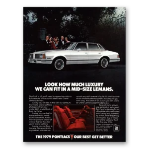 1979 Pontiac LeMans Print Ad | Luxury