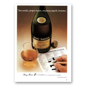 1979 Remy Martin Cognac Print Ad | Proper Nouns