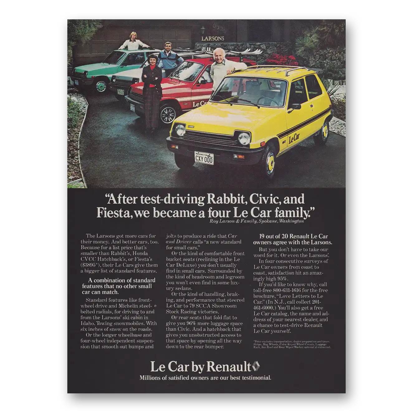 1979 Renault LeCar Print Ad | Test Driving