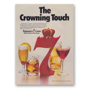 1979 Seagrams 7 Crown Whiskey Print Ad | Crowning Touch