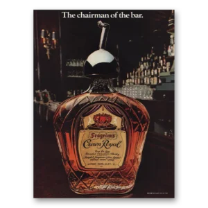 1979 Crown Royal Print Ad | Chairman Bar