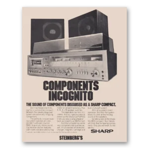 1979 Sharp Stereo Components Print Ad | Incognito