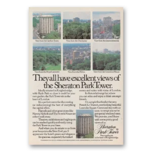 1979 Sheraton Hotels Print Ad | Park Tower