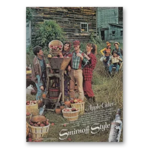 1979 Smirnoff Vodka Print Ad | Apple Cider