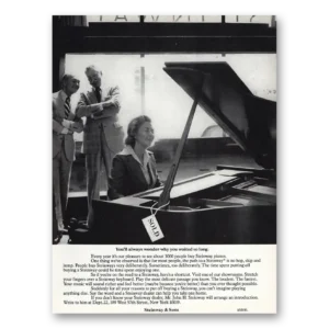 1979 Steinway Piano Print Ad | Waited Long