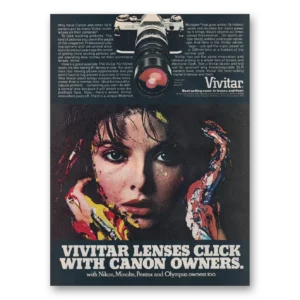 1979 Vivitar Cameras Print Ad | Canon Owners