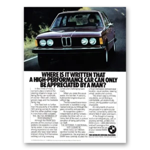 1979 BMW 3 Series Print Ad | Appreciated