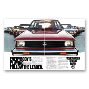 1979 Volkswagen Rabbit Print Ad | Follow Leader