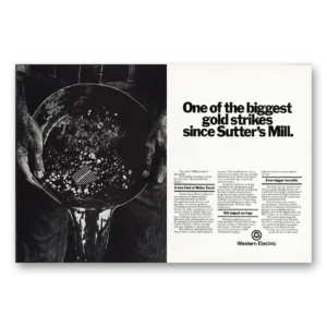1979 Western Electric Print Ad | Sutters Mill