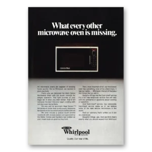 1979 Whirlpool Microwave Print Ad | Missing