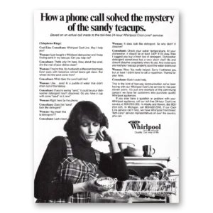 1979 Whirlpool Dishwasher Print Ad | Mystery Sandy